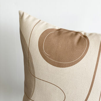Cream And Beige Cushion Cover, 4 of 4