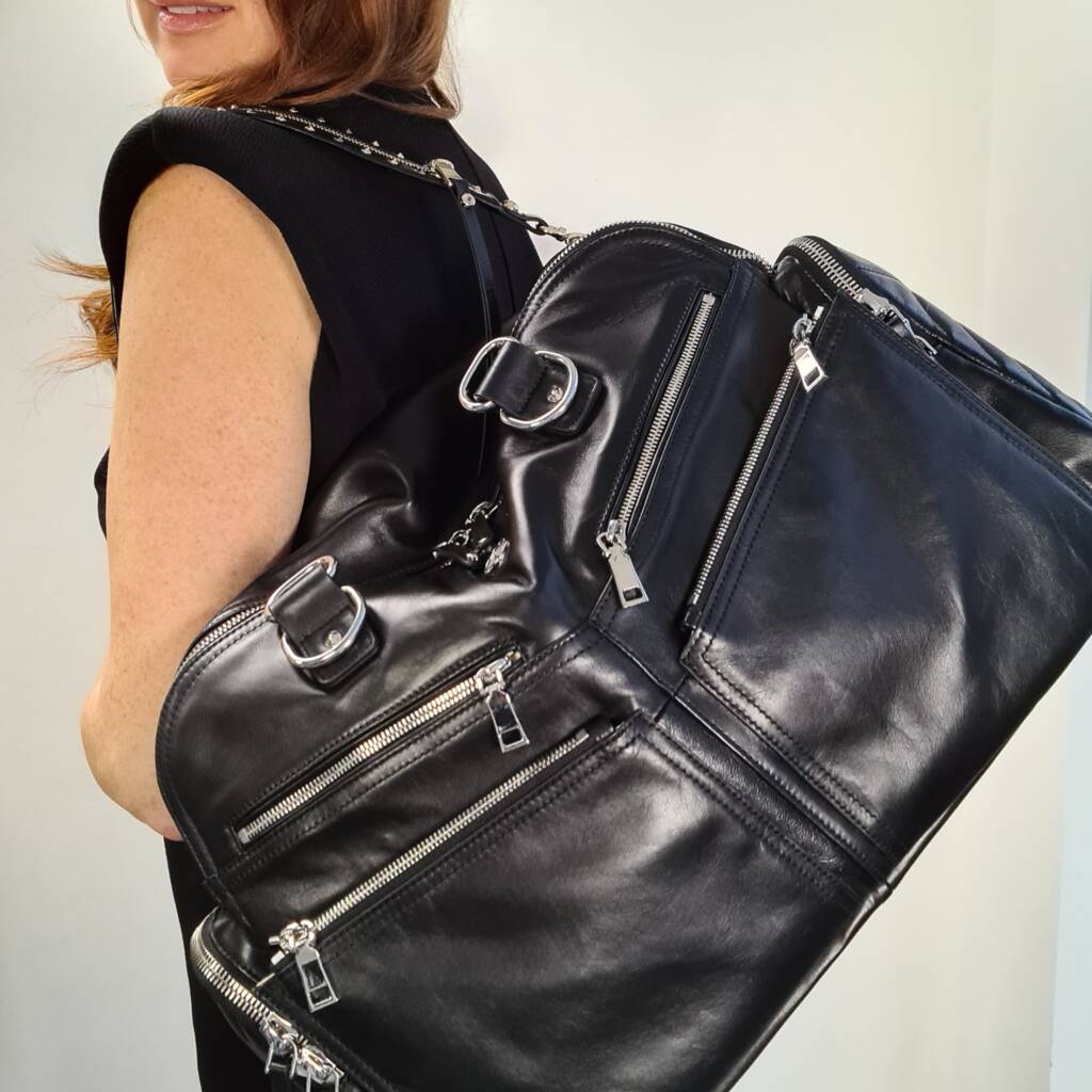 Westwood Leather Weekender Travel Bag, 1 of 9