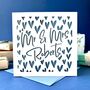 Papercut Hearts Personalised Wedding Card, thumbnail 1 of 5