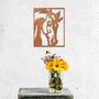 Rusted Metal Horse Head In Frame Equestrian Art, thumbnail 1 of 10