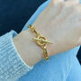 Gold Vermeil Chunky Chain Bracelet And Earrings Set, thumbnail 4 of 6