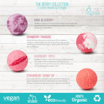 Berry Collection Organic Bath Bomb Gift Set, 3 of 4