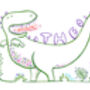 Personalised Dinosaur Kids Gift Print, thumbnail 5 of 5