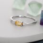 Natural Yellow Citrine Ring In Sterling Silver, thumbnail 1 of 10