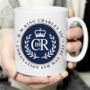 King Charles Third Blue Crest Coronation Mug, thumbnail 1 of 3
