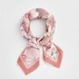 Whispering Sands Lotus Pink Square Scarf, thumbnail 1 of 2