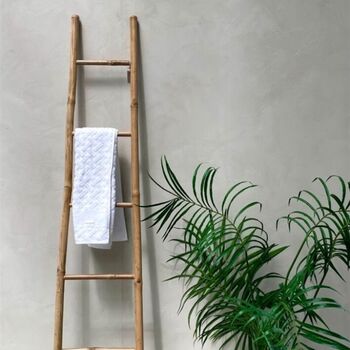 Handmade Organic Bamboo Towel Ladder, 6 of 6