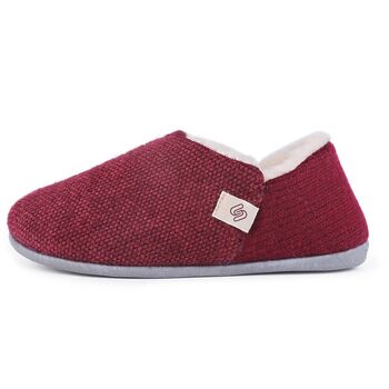 Women's Closed Back Slippers In Berry, 5 of 11