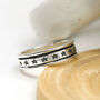 Personalised Black Star Spinner Ring In Sterling Silver, thumbnail 11 of 12
