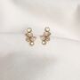 Pear Diamond Cluster Earrings, thumbnail 2 of 4