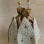 White Handcrafted Pearl Embellished Potli Wrist Bag, thumbnail 4 of 5