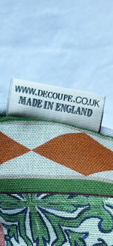 Diamond Circus Piped Linen Cushion Cover, 5 of 6