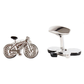 Bicycle Engravable Personalised Cufflinks And Gift Box, 5 of 6