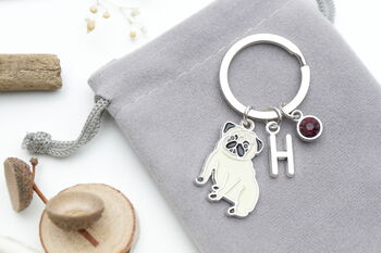 Pug Personalised Keyring Dog Owner Gift, 6 of 11