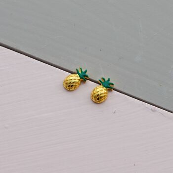'You Are Pretty Cool' Pineapple Earrings, 3 of 5