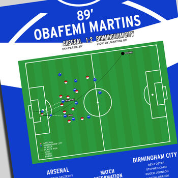 Obafemi Martins Carling Cup Final 2011 Birmingham Print, 2 of 2