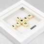Personalised Initials I Love You Scrabble Gift Frame, thumbnail 4 of 6