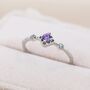 Vintage Inspired Natural Amethyst And Opal Ring, thumbnail 4 of 11