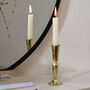 Fluted Gold Candlestick, thumbnail 1 of 4