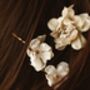 Franny Flower Hair Pins Nude, thumbnail 5 of 6