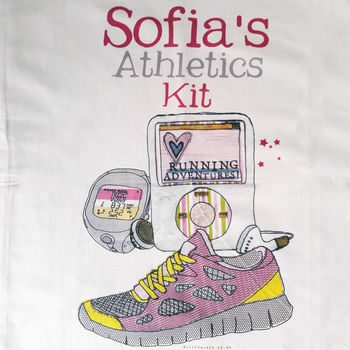 Personalised 'Born To Run' Sack, 5 of 8