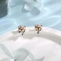 Sterling Silver Fox Head Stud Earrings, thumbnail 7 of 12