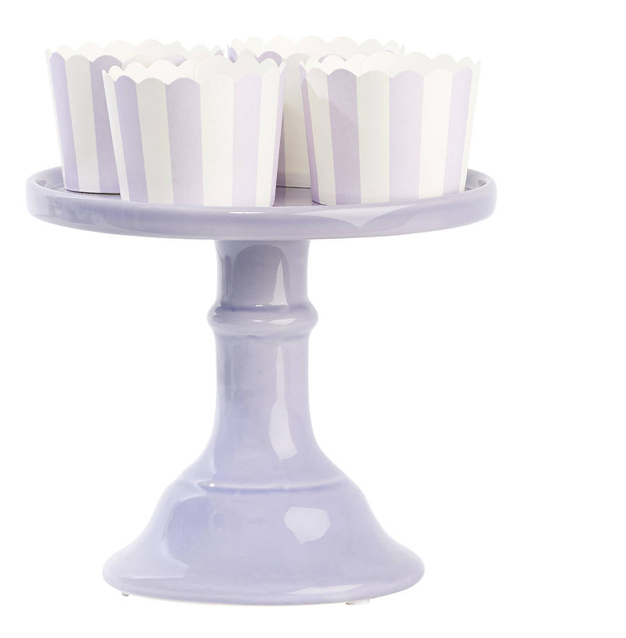 small ceramic cake stand by the sweet hostess