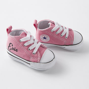 Baby Converse Sneakers Personalised New Baby Gift, 8 of 8