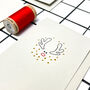 Pack Of Three 'Christmas' Hand Embroidered Cards, thumbnail 3 of 9