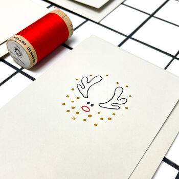 Pack Of Three 'Christmas' Hand Embroidered Cards, 3 of 9