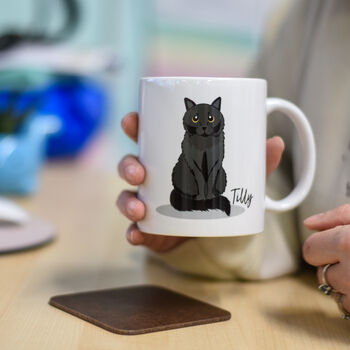 Personalised Cat Name Mug Gift, 7 of 7