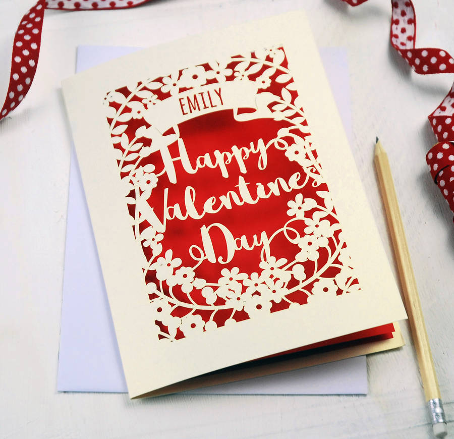 Luxury 90 Paper Valentine Card