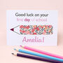 Personalised Liberty Pencil Case And Card First Day Of School Gift, thumbnail 4 of 6