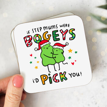 'If Step Mums Were Bogeys' Personalised Christmas Mug, 4 of 5