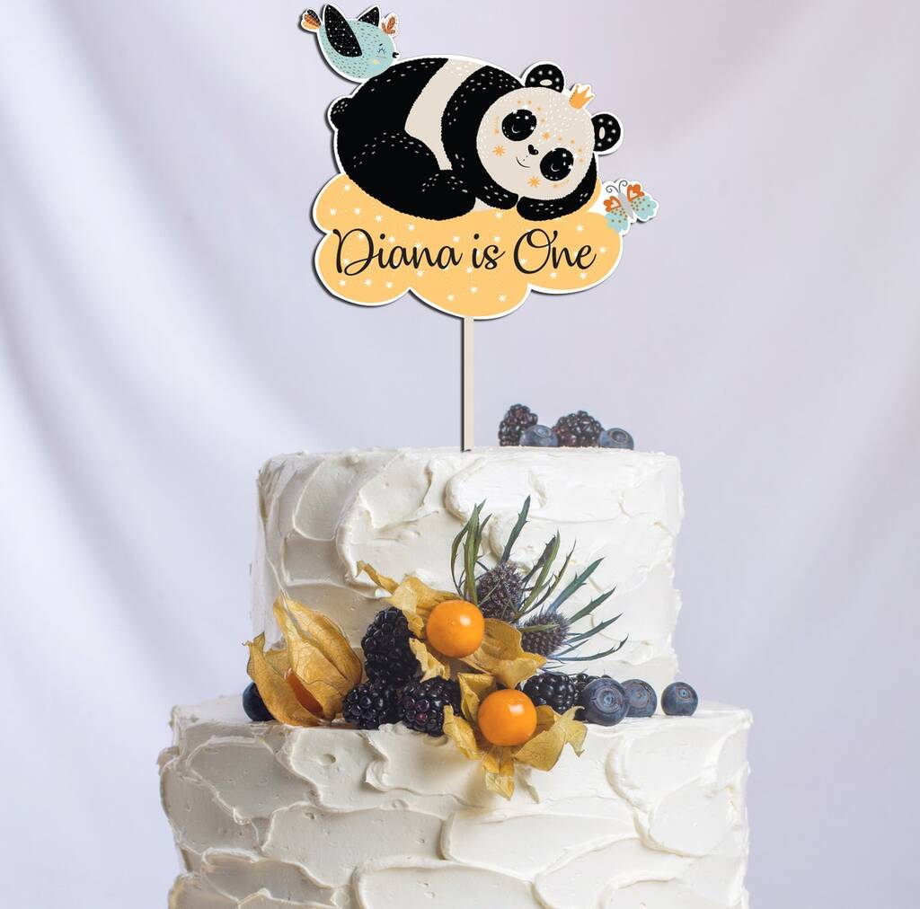 Unicorn Round Kids Happy Birthday Cake Topper, Cupcake Toppers – FrillX