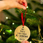 'First Christmas As Grandma' Christmas Decoration, thumbnail 1 of 6