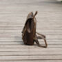 Front Pockets Vintage Look Leather Backpack, thumbnail 2 of 10
