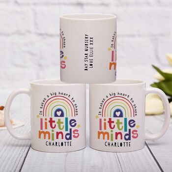 Personalised ‘It Takes A Big Heart To Shape Little Minds’ Mug – Teacher Gift, 3 of 6