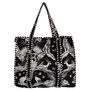Black And White Tiger Print Cotton Tote Bag, thumbnail 2 of 4