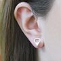 Sterling Silver Diamond Stud Earrings, thumbnail 1 of 2
