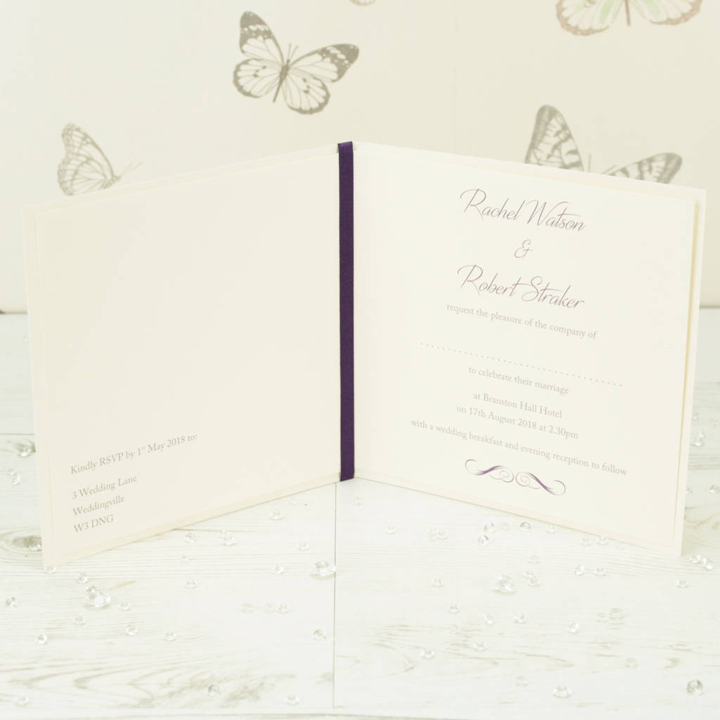 kensington wedding invitation by dreams to reality design ltd