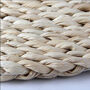 Pack Of Six Woven Corn Skin Round Table Mats, thumbnail 3 of 6