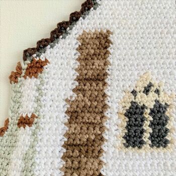 Personalised Crochet 'Favourite Place' Portrait, 8 of 11