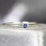 Blue Sapphire Solitaire Ring Gold Or Silver, thumbnail 7 of 12