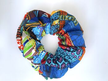 Oversize African Patchwork Scrunchie, 2 of 4