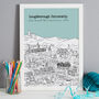 Personalised Loughborough Graduation Print, thumbnail 4 of 9