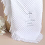 Personalised White Christening Shawl, thumbnail 2 of 9