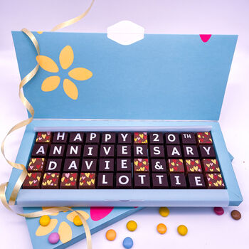 Personalised 20th Anniversary Chocolates, 2 of 6