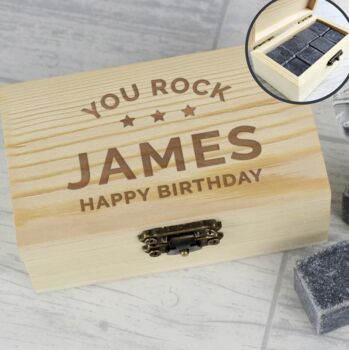 Personalised Boxed Whiskey Cooling Stones, 4 of 5