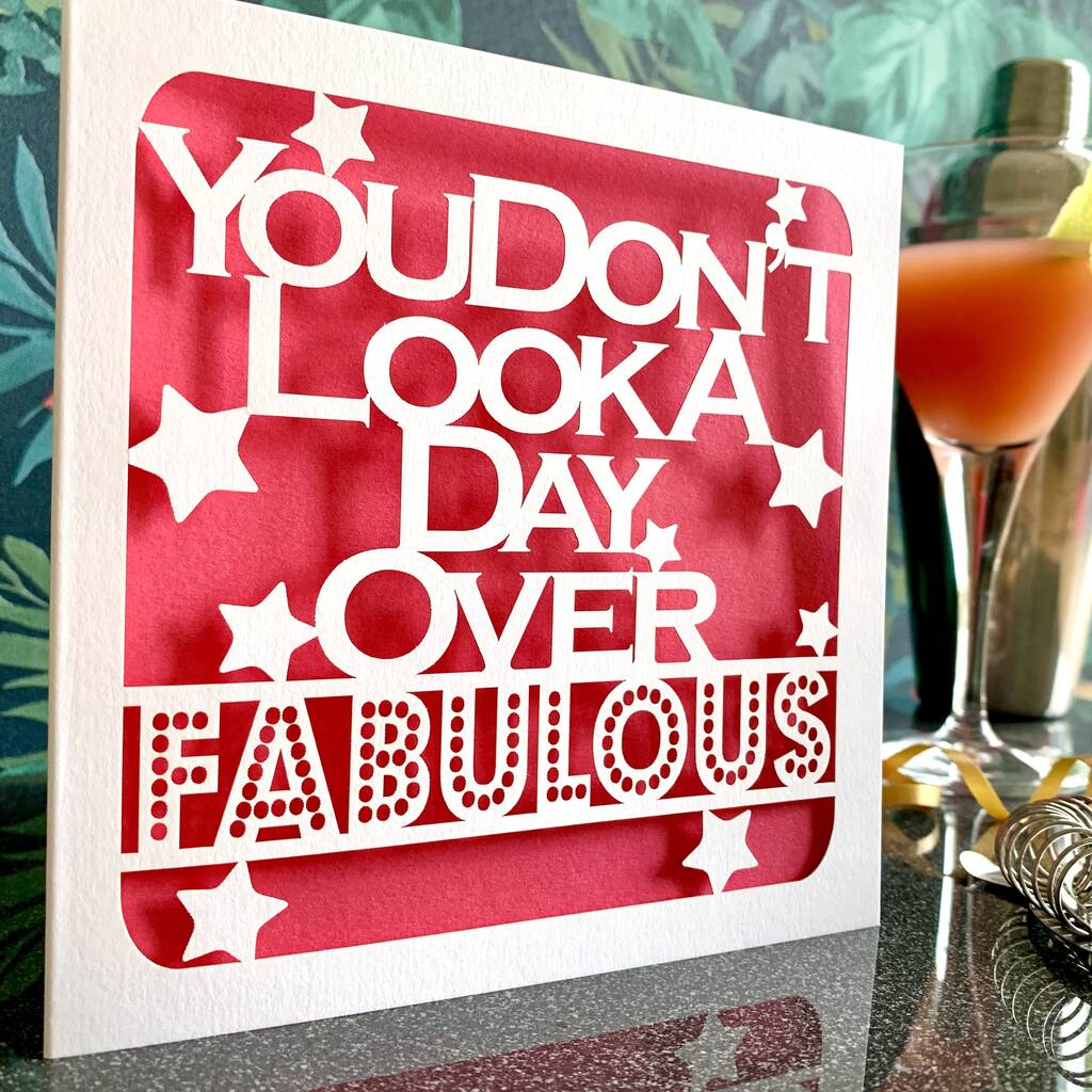 Day Over Fabulous Birthday Card, 1 of 4